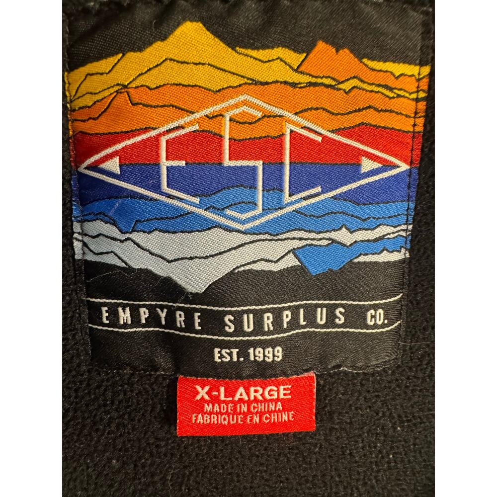 Empyre Surplus Co. ESC Full Zip Aztec Hoodie Men’s XL Black/Multicolor Skate - Picture 6 of 9